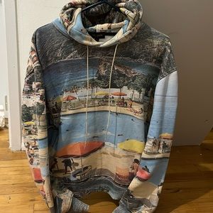 Well Known Studios sz XL All over printed hoodie